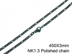 HY Stainless Steel Figaro Chain (Good Quality )-HY01N003