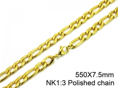HY Stainless Steel Figaro Chain (Good Quality )-HY01N044