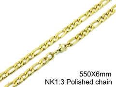 HY Stainless Steel Figaro Chain (Good Quality )-HY01N034