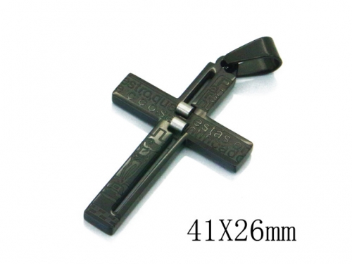 HY 316L Stainless Steel Cross Pendants-HY09P1091PL