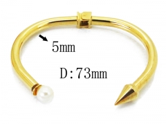 HY Wholesale Pearl Bangle of Stainless Steel 316L-HY23B0283HZO