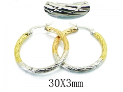 HY Stainless Steel Twisted Earrings-HY58E1443LG