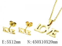 HY Wholesale 316L Stainless Steel Lover jewelry Set-HY58S0718JR