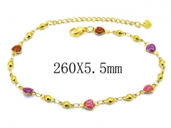 HY Wholesale stainless steel Anklet-HY39B0592LW