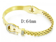 HY Wholesale Stainless Steel 316L Bangle(Crystal)-HY19B0283HOE
