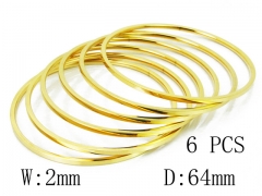 HY Stainless Steel 316L Bangle (Merger)-HY19B0184ILY