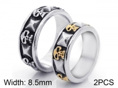 HY Jewelry Wholesale Stainless Steel 316L Skull Rings-HY0001R099