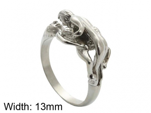 HY Jewelry Wholesale Stainless Steel 316L Skull Rings-HY0001R410