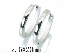 HY Stainless Steel 316L Huggie Hoop Earrings-HY06E1664OE