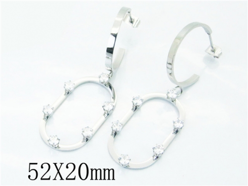 HY Wholesale 316L Stainless Steel Drops Earrings-HY47E0059NL
