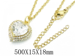 HY Wholesale Stainless Steel 316L Lover Necklaces-HY54N0470OLC