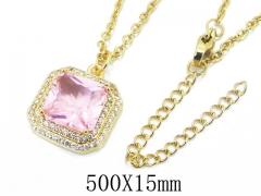 HY Wholesale Stainless Steel 316L CZ Necklaces-HY54N0469OLS