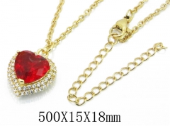 HY Wholesale Stainless Steel 316L Lover Necklaces-HY54N0472OLV
