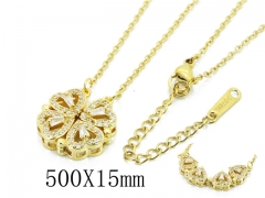 HY Wholesale Stainless Steel 316L CZ Necklaces-HY32N0227HZL