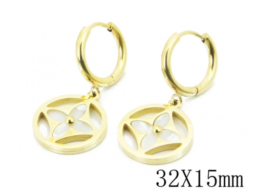 HY Wholesale 316L Stainless Steel Earrings-HY32E0111PZ