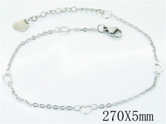 HY Wholesale stainless steel Anklet Jewelry-HY81B0595JD
