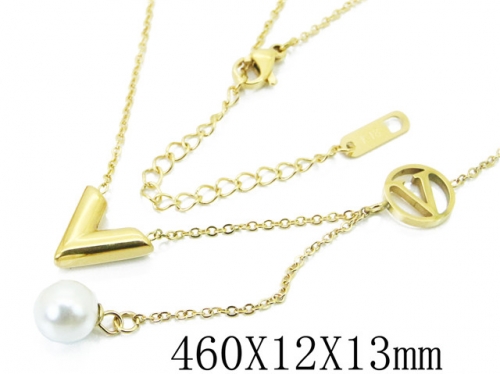 HY Wholesale Stainless Steel 316L Jewelry Necklaces-HY32N0247OL