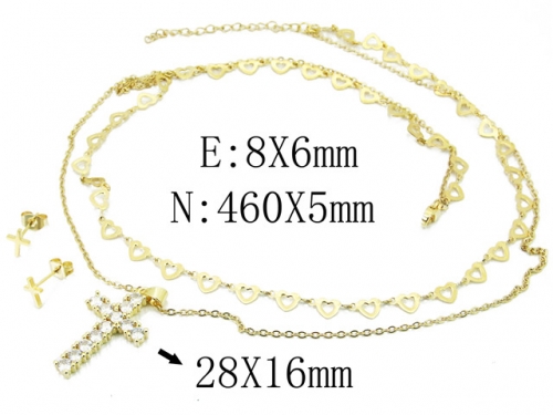 HY Wholesale 316L Stainless Steel jewelry Set-HY12S0951HIE