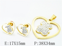 HY 316L Stainless Steel jewelry Bears Set-HY64S1228HJW