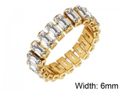HY Wholesale 316L Stainless Steel CZ Rings-HY0039R093