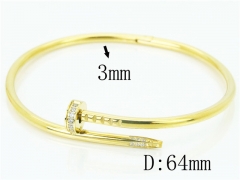 HY Wholesale Stainless Steel 316L Fashion Bangle-HY14B0226HNR