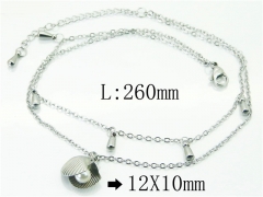 HY Wholesale Stainless Steel 316L Anklet Jewelry-HY59B0800MLE