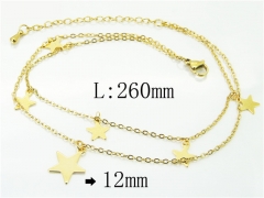 HY Wholesale Stainless Steel 316L Anklet Jewelry-HY59B0833NLC