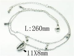 HY Wholesale Stainless Steel 316L Anklet Jewelry-HY59B0816MLE