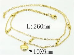 HY Wholesale Stainless Steel 316L Anklet Jewelry-HY59B0823NR