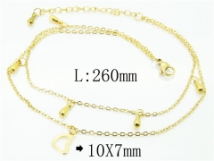 HY Wholesale Stainless Steel 316L Anklet Jewelry-HY59B0799MLE