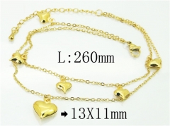 HY Wholesale Stainless Steel 316L Anklet Jewelry-HY59B0782NLE