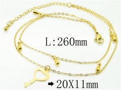 HY Wholesale Stainless Steel 316L Anklet Jewelry-HY59B0821NC