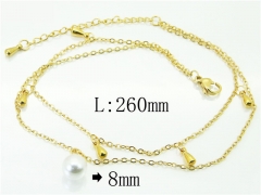 HY Wholesale Stainless Steel 316L Anklet Jewelry-HY59B0805NX