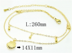 HY Wholesale Stainless Steel 316L Anklet Jewelry-HY59B0785NS