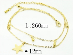 HY Wholesale Stainless Steel 316L Anklet Jewelry-HY59B0803NR