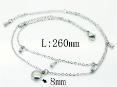 HY Wholesale Stainless Steel 316L Anklet Jewelry-HY59B0812MW
