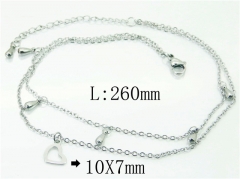 HY Wholesale Stainless Steel 316L Anklet Jewelry-HY59B0798LLW