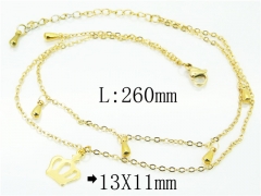 HY Wholesale Stainless Steel 316L Anklet Jewelry-HY59B0797MLW