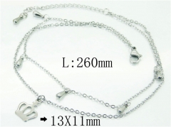 HY Wholesale Stainless Steel 316L Anklet Jewelry-HY59B0796LLQ