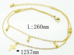 HY Wholesale Stainless Steel 316L Anklet Jewelry-HY59B0807MLD