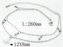 HY Wholesale Stainless Steel 316L Anklet Jewelry-HY59B0794LLS