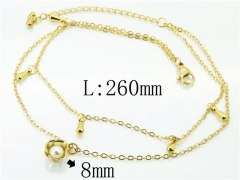 HY Wholesale Stainless Steel 316L Anklet Jewelry-HY59B0811NX