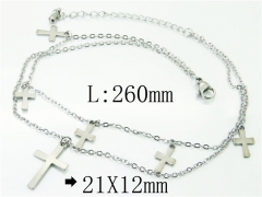 HY Wholesale Stainless Steel 316L Anklet Jewelry-HY59B0828MLA