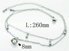 HY Wholesale Stainless Steel 316L Anklet Jewelry-HY59B0810MR