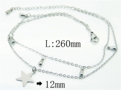HY Wholesale Stainless Steel 316L Anklet Jewelry-HY59B0802ME
