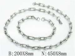 HY Wholesale Stainless Steel 316L Jewelry Fashion Chains Sets-HY62S0317ILE