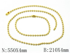 HY Wholesale Stainless Steel 316L Necklaces Bracelets Sets-HH01N158