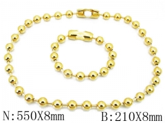 HY Wholesale Stainless Steel 316L Necklaces Bracelets Sets-HH01N164