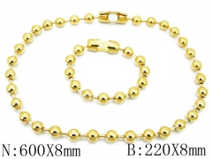 HY Wholesale Stainless Steel 316L Necklaces Bracelets Sets-HH01N163