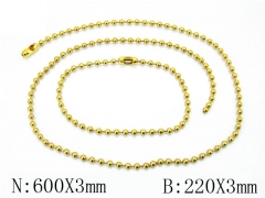 HY Wholesale Stainless Steel 316L Necklaces Bracelets Sets-HH01N154